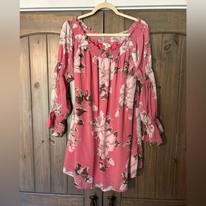 Entro Pink and Green Dress